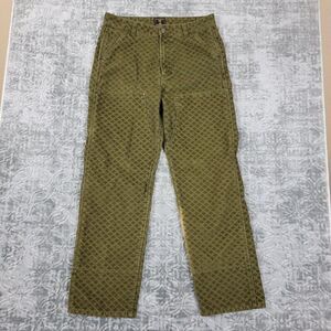 Lee Brooklyn Circus Jeans Men’s Size 34X32 Green Corduroy Double Knee Cowboy